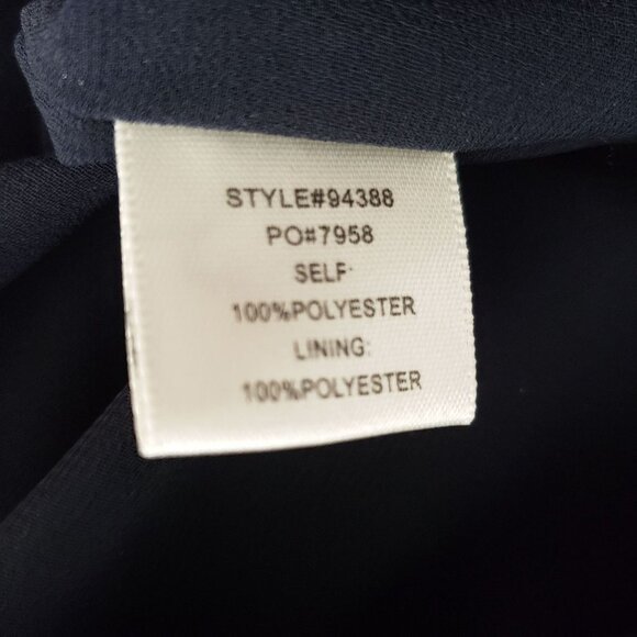 Skies are Blue woman size M  Navy with Polka dots Delaine Belted Shirt dress - Picture 5 of 5